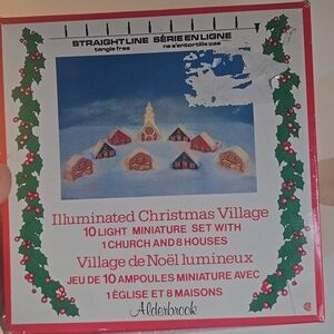 Vintage Alderbrook Christmas Village Set